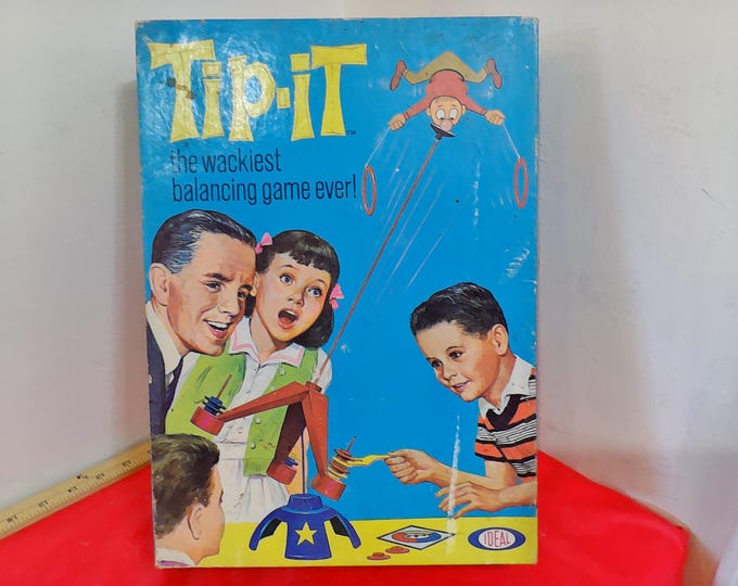 Vintage Board Game, Tip-It by Ideal Toy Corporation, 1965