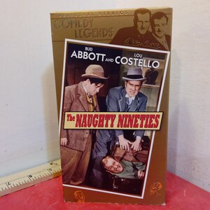Vintage VHS Movie Tapes, Bud Abbott & Lou Costello &quot;Naughty Nineties&quot;, 2000#