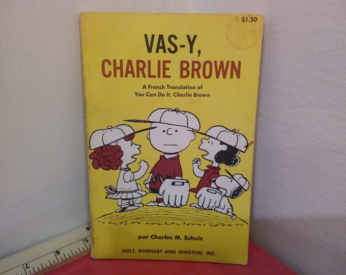 Vintage Vas-Y Charlie Brown You Can Do It, French Version, 1969~