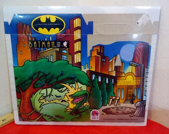 Vintage Kids Meal Box, DC Batman Taco Bell Promotion, 1997