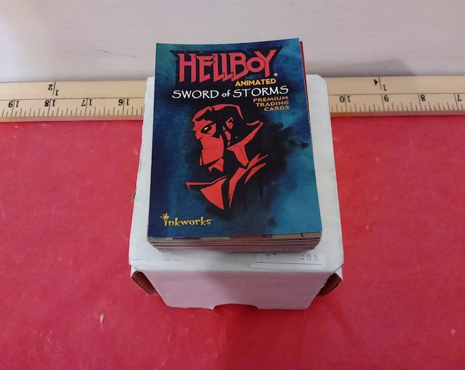 Vintage Artist Trading Cards, Hellboy Animated Sword of Storms Cards, 72 Card Set Complete in a Cardboard Case, 2006