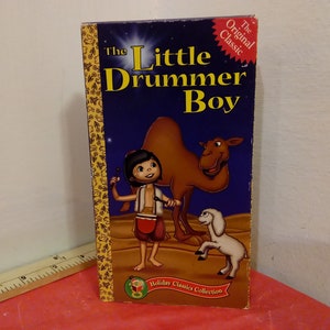 Vintage VHS Movie Tape, The Little Drummer Boy, Golden Book, 1996