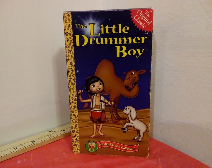 Vintage VHS Movie Tape, The Little Drummer Boy, Golden Book, 1996