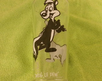 Vintage Collectible Glass, Pepsi Looney Tunes Glass, PePe Le Pew, 1973