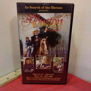 Vintage VHS Movie Tape, Sam Houston, James Daniels, 1993~