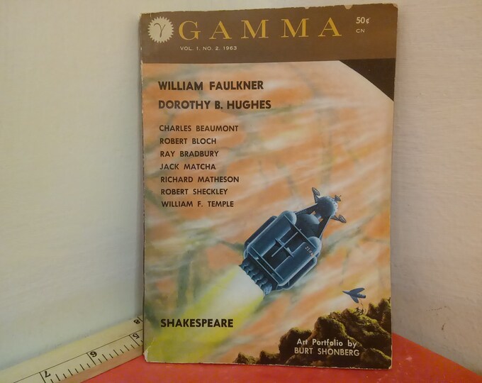 Vintage Gamma Book, Vol. 1 No. 2, 1963, William Faulkner and Dorothy Hughes