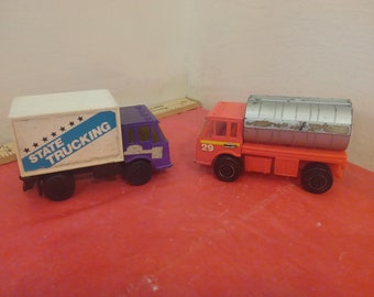 Vintage Remco Toy Trucks, State Trucking and Town Oil Truck, 1988
