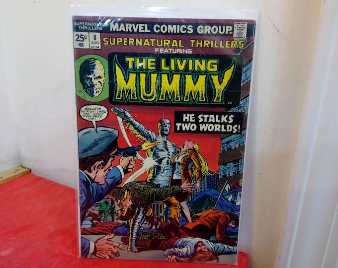 Vintage Marvel Comic Books, Creatures on the Loose or The Living Mummy, 1970's