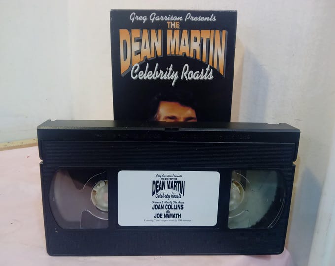 Vintage VHS Movie Tape, Dean Martin Celebrity Roasts, Bobby Riggs, Lucille Ball, Mr. T, Bob Hope, Don Rickles, Jack Benny, or Others, 2000~