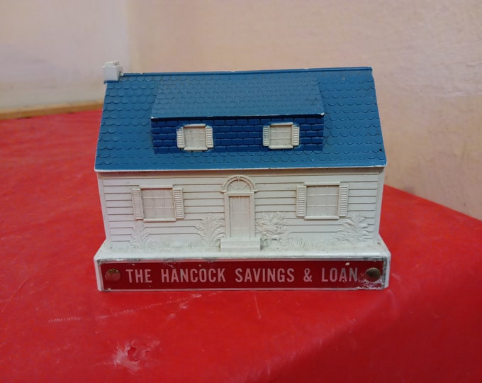 Vintage Bank, The Hancock Savings and Loan Metal/Plastic Bank, Save and Have