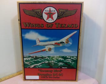 Vintage Airplane Model, Wings of Texaco "Gooney Bird" Douglas DC-BC by ERTL, 11th in the Series, 2003