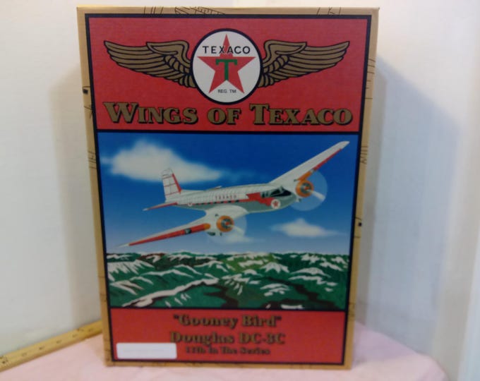 Vintage Airplane Model, Wings of Texaco "Gooney Bird" Douglas DC-BC by ERTL, 11th in the Series, 2003