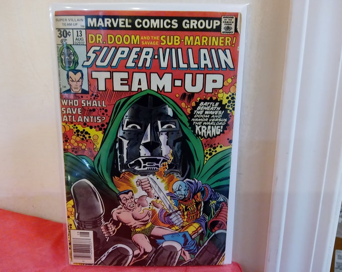 Vintage Comic Books, Marvel Comic Books, Micronauts, Captain Marvel, and Super Villain Team-Up, 1970's