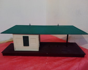 Vintage Train Set Building, Illuminated Freight Station #256 by Lionel Corporation, 1950's-60's