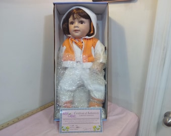 Vintage Porcelain Doll, Limited Edition Royal Cathay Collection, Amy #1295 of 5000, 1990's