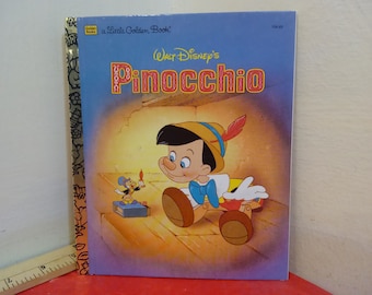 Vintage Hardcover Book, A Little Golden Book Walt Disney's "Pinocchio", 1996