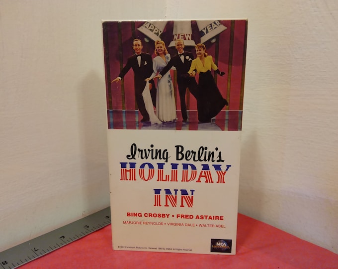 Vintage VHS Movie Tape, Holiday Inn, Irving Berlin, 1990~