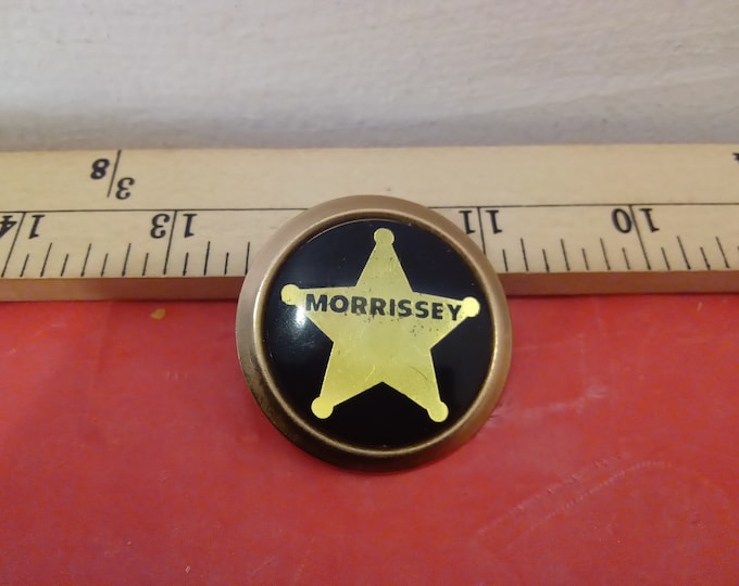 Vintage Tie Clip, Morrissey Sheriff Symbol Tie Clip#p