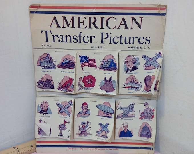 Vintage Transfer Pictures, American Transfer Pictures #9002 by M.P. & Co.#