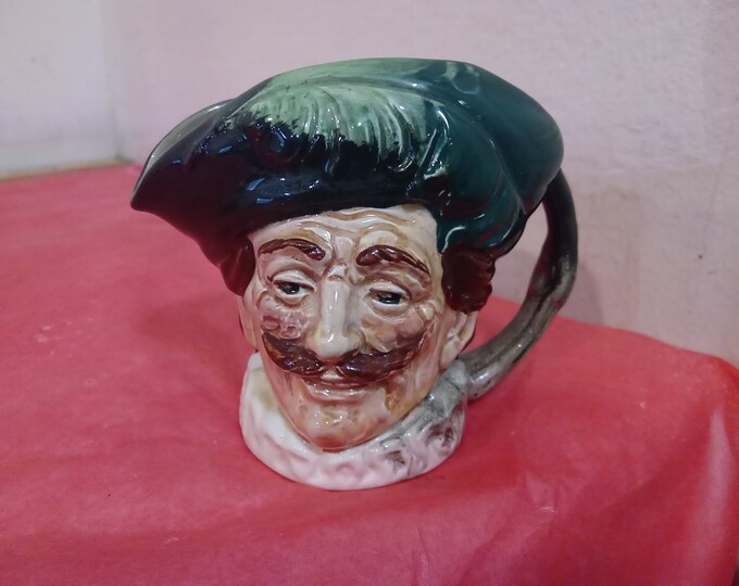 Vintage Creamer Figurine, Royal Doulton Toby Creamer, The Cavalier Small, 1950's