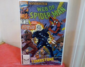Vintage Comic Books, Marvel Comic Books, Web of Spiderman, 1980's