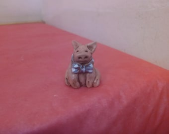 Vintage Metal and Clay Collector Thimbles, Pig, Owl, Castle, Cat, or Rabbit