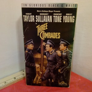 Vintage VHS Movie Tape, Three Comrades, Robert Taylor, 1993~