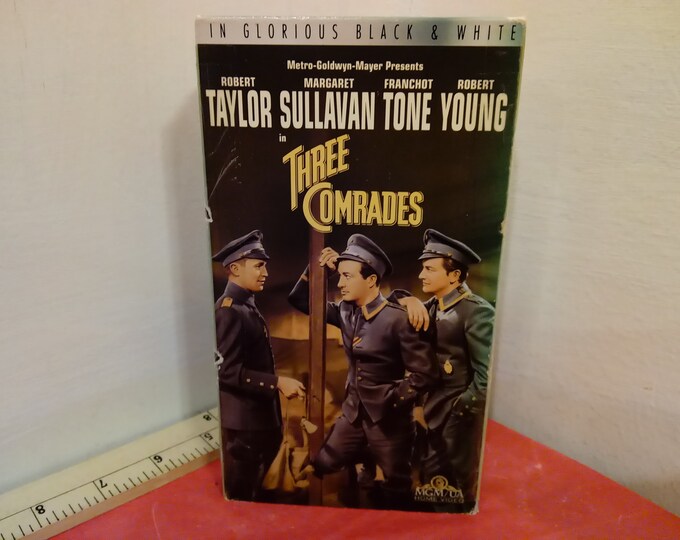 Vintage VHS Movie Tape, Three Comrades, Robert Taylor, 1993~