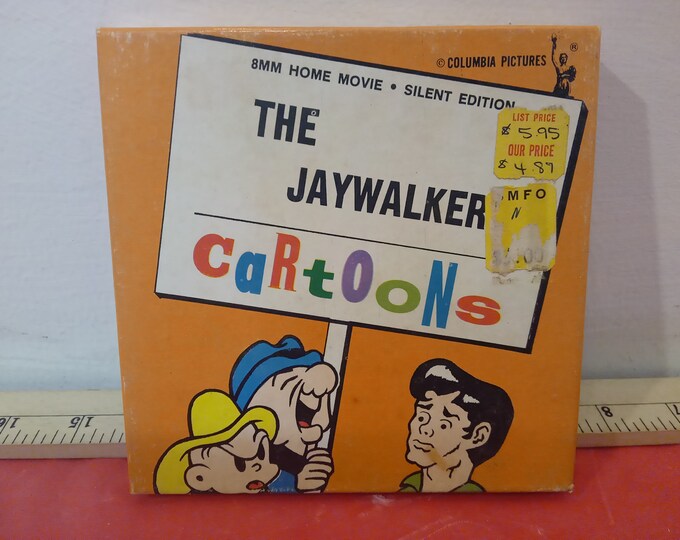 Vintage Movie Film, The Jaywalker #FF-2 by Columbia Films, 8MM Silent Edition, 1950's#