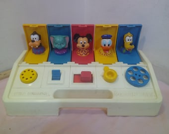 Vintage Child's Learning Toys, Child Guidance Toy "Poppin' Pals" or Tom Thumb Cash Register, Neither Working Right