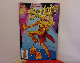 Vintage Marvel Comic Book, Barbie #61 "As Good as Gold", 1991