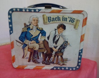 Vintage Lunchbox, Back in '76 by Aladdin, 1975