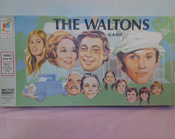Vintage Board Game, The Waltons Board Game by Milton Bradley, 1974#