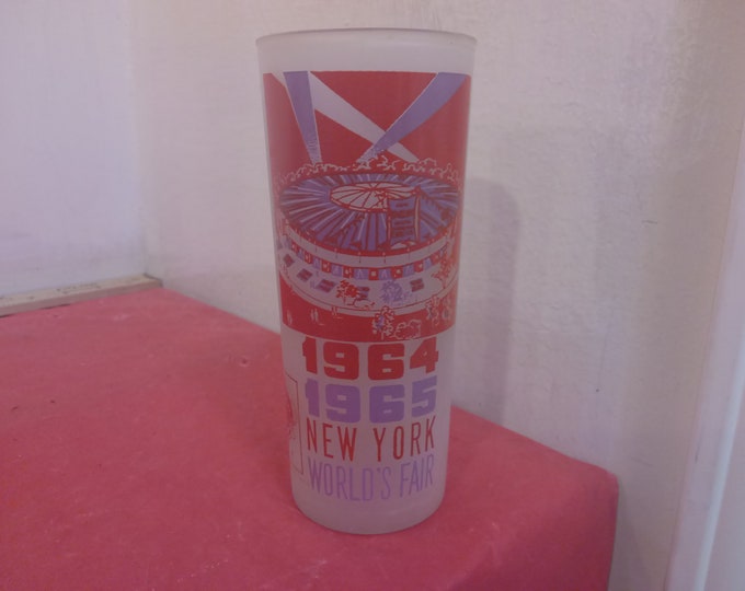 Vintage Collector Glass, New York World's Fair 1964/65 Glass "World's Fair Circus"