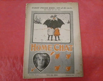 Vintage Magazine, Home Chat Magazine, Volume XXXII No. 413, February 14, 1903