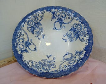 Vintage Serving Bowl, Myott Chelsea Garden from Bloomingdale's, Made in Staffordshire, England