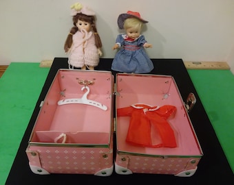 Vintage Madison Dolls and Carrying Case, 1970's