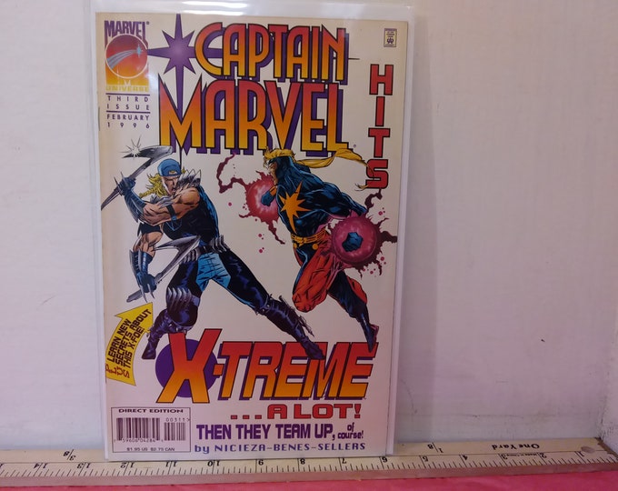 Vintage Comic Books, Marvel Comic Books "Captain Marvel", 1996