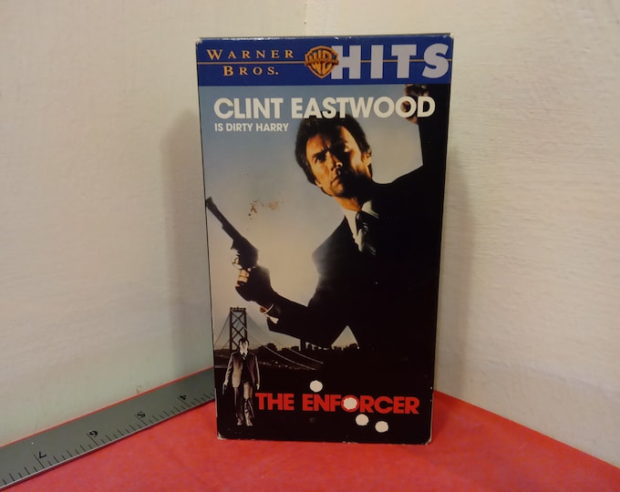 Vintage VHS Movie Tape, The Enforcer, Clint Eastwood, 1997~