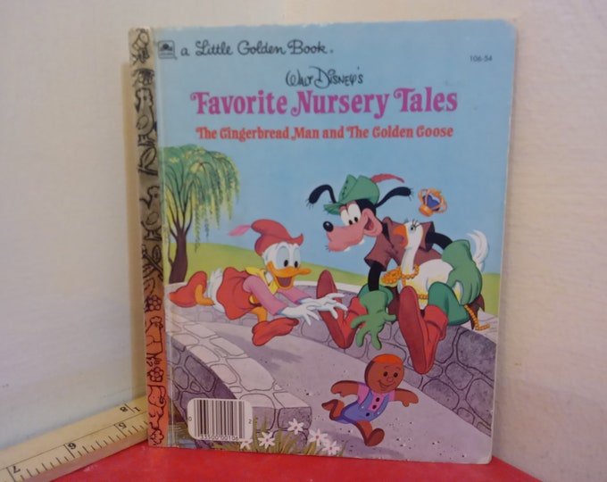 Vintage Hardcover Book, A Little Golden Book Walt Disney's "Favorite Nursery Tales", 1973