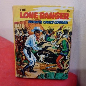 Vintage Big Little Book, Flipper, Daktari, or Lone Ranger by Whitman Publishing, 1960&#39;s