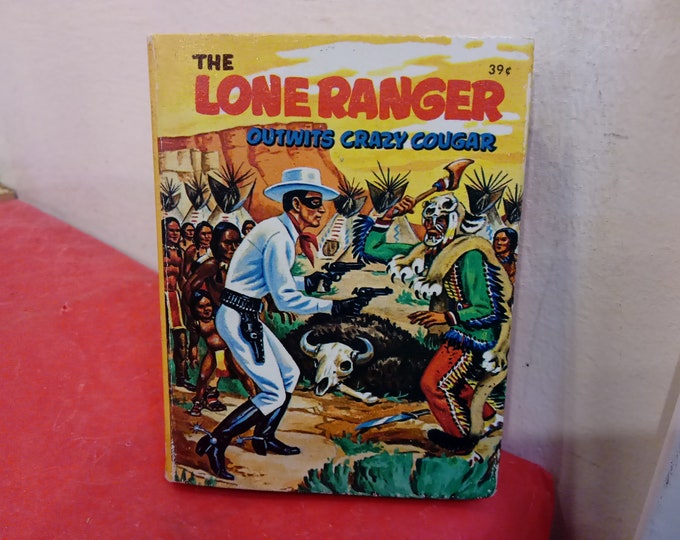 Vintage Big Little Book, Flipper, Daktari, or Lone Ranger by Whitman Publishing, 1960's