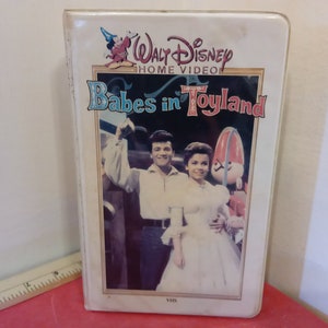Vintage VHS Movie Tape, Babes in Toyland, Walt Disney Video, 1982