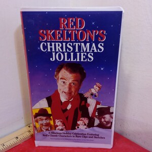 Vintage VHS Movie Tapes, Red Skelton&#39;s Christmas Jollies, 1993#