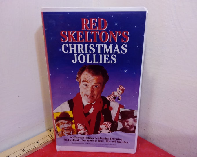 Vintage VHS Movie Tapes, Red Skelton's Christmas Jollies, 1993#