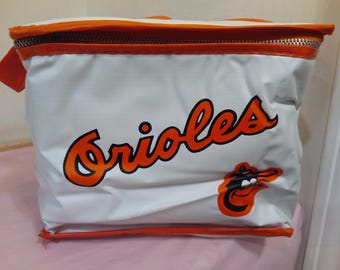Vintage Sports Lunch Bags or Pom-Pom, Baltimore Orioles/National Premium Lunch Bags or Pizza Hut Give Away Pom-Pom, 1980's#