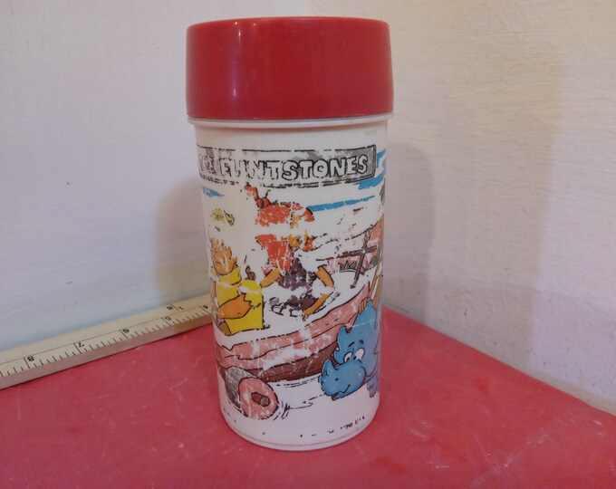 Vintage Thermos, The Flintstones, Aladdin Thermos, 1960's#