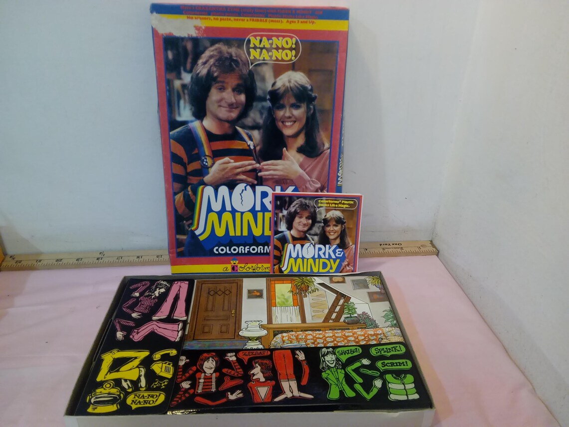Colorforms 7953 Vintage Colorform Pretend Play Game, Mork & Mindy Colorforms Set by ...