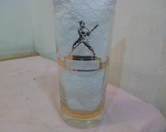 Vintage Collector Glass, World Series Winners thru 1924 to 1951 Drinking Glass, Gold and White, 1950's#