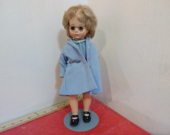 Vintage Porcelain Doll, Madame Alexander Doll, Grandma Jane with Doll Stand, 1970's